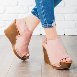 Bella Marie Wedged Slingback Sandals Newest Arrivals