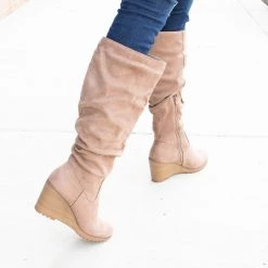 Soda Shoes Wedged Slouch Boots Newest Arrivals