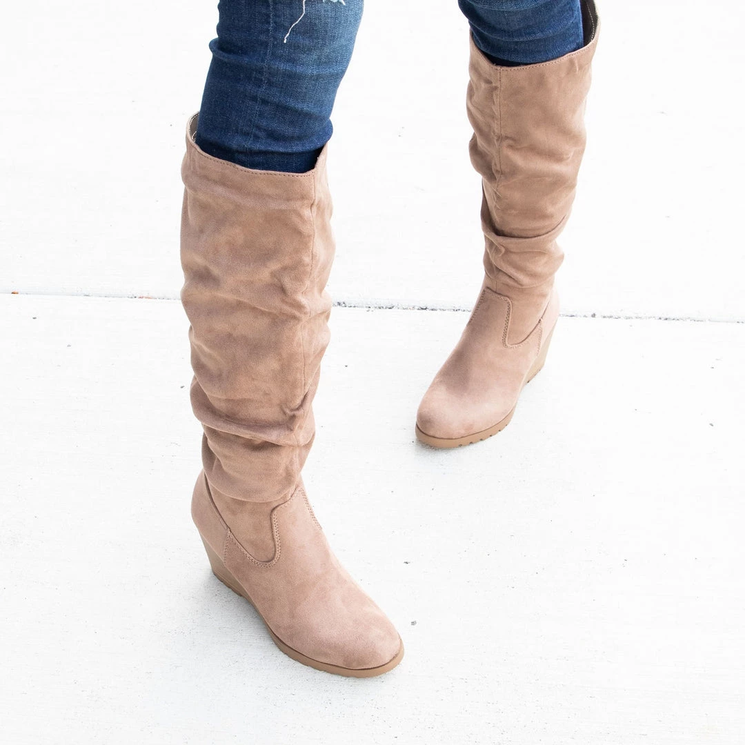 Soda Shoes Wedged Slouch Boots Newest Arrivals 3 Soda Shoes Wedged Slouch Boots Newest Arrivals