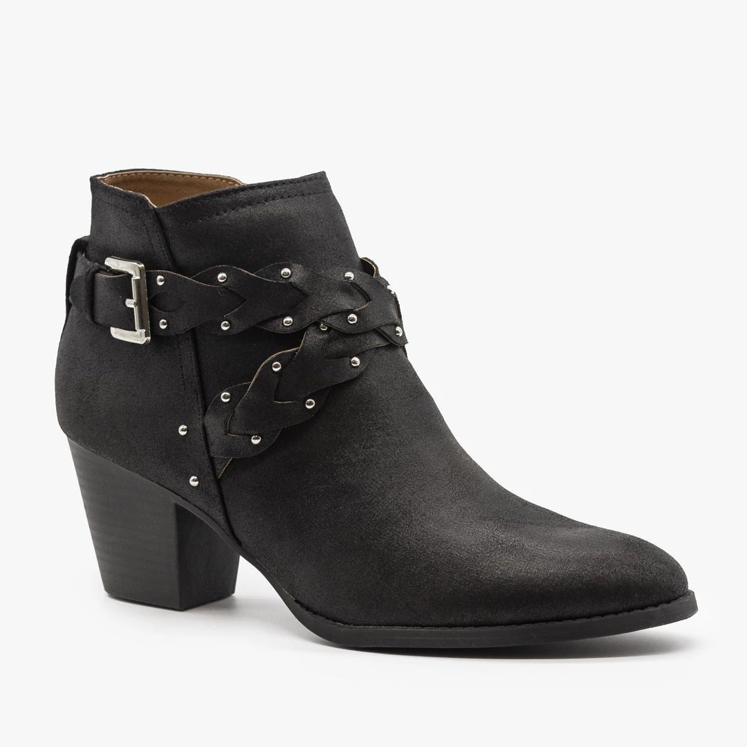 Qupid Shoes Western Braided Chunky Heel Booties FINAL SALE Newest Arrivals 5 Qupid Shoes Western Braided Chunky Heel Booties FINAL SALE Newest Arrivals