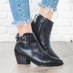Qupid Shoes Western Buckle Bootie 13 Qupid Shoes Western Buckle Bootie