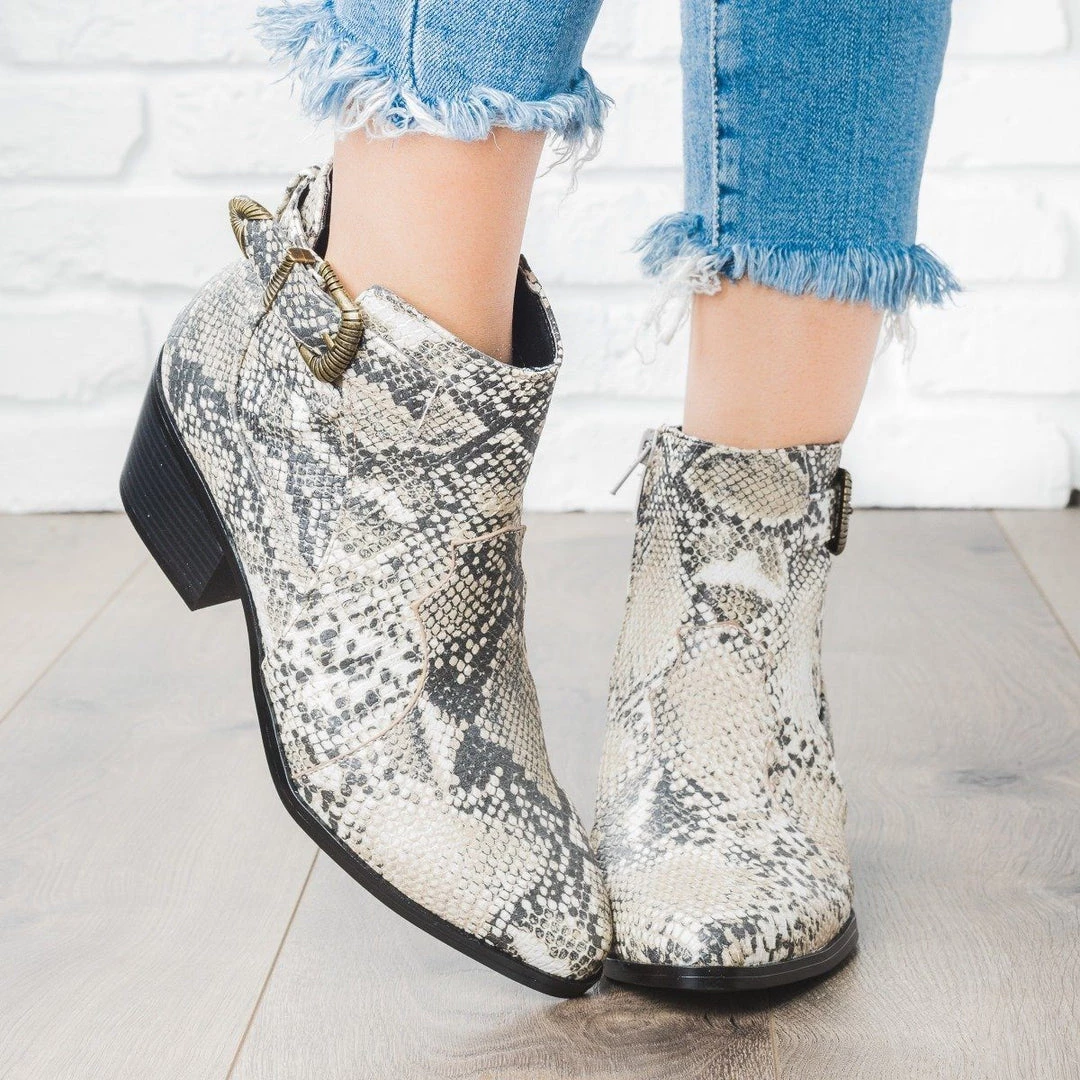 Qupid Shoes Western Buckle Bootie 5 Qupid Shoes Western Buckle Bootie