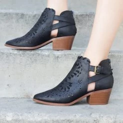 Qupid Shoes Western Chic Ankle Booties 21 Qupid Shoes Western Chic Ankle Booties