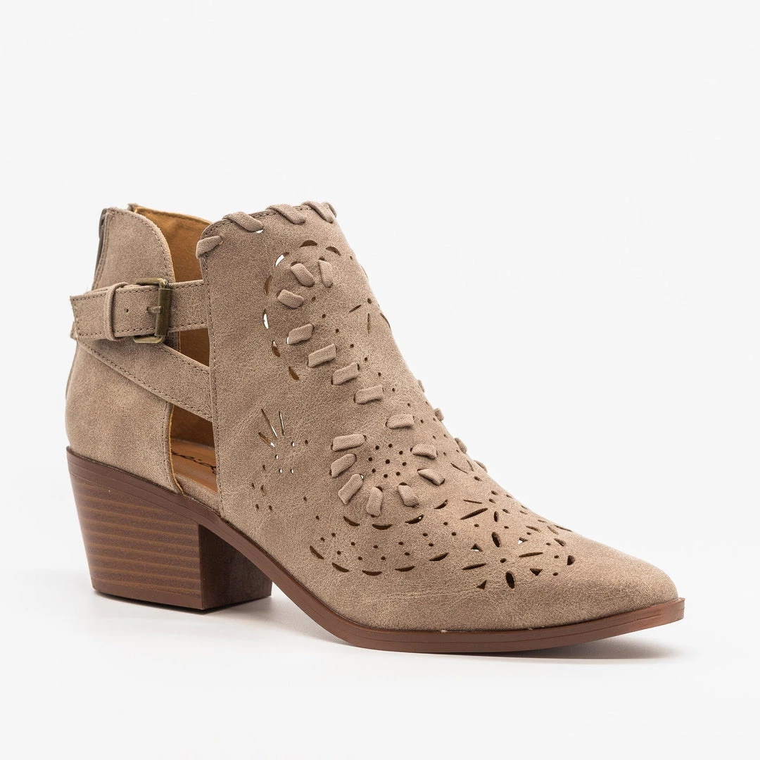 Qupid Shoes Western Chic Ankle Booties 2 Qupid Shoes Western Chic Ankle Booties