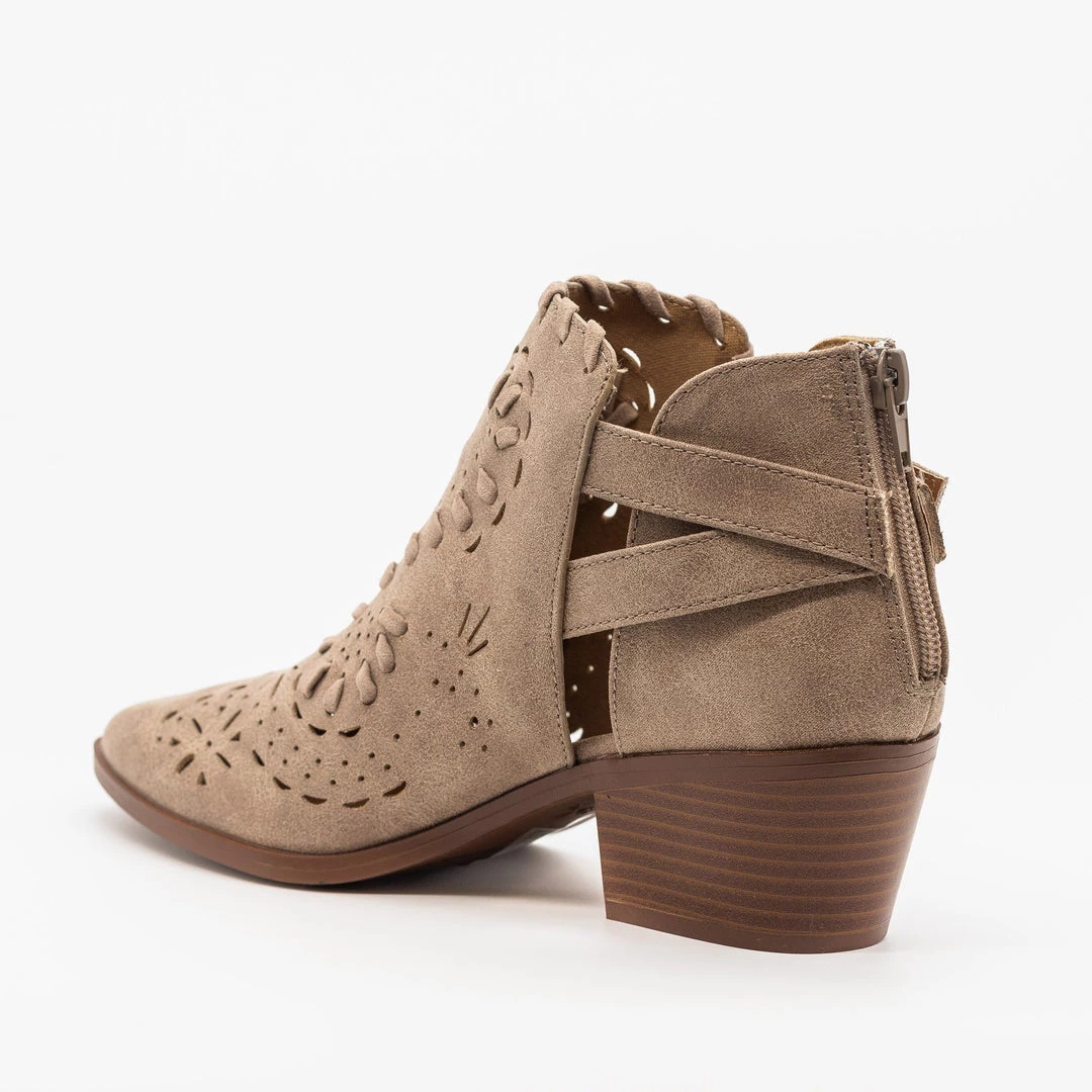 Qupid Shoes Western Chic Ankle Booties 5 Qupid Shoes Western Chic Ankle Booties