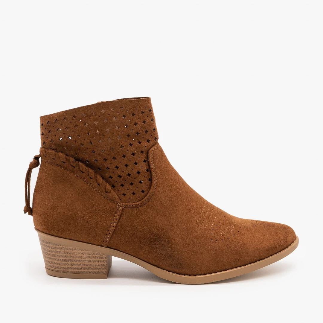 Soda Shoes Western Laser-Cut Booties FINAL SALE Newest Arrivals 5 Soda Shoes Western Laser-Cut Booties FINAL SALE Newest Arrivals