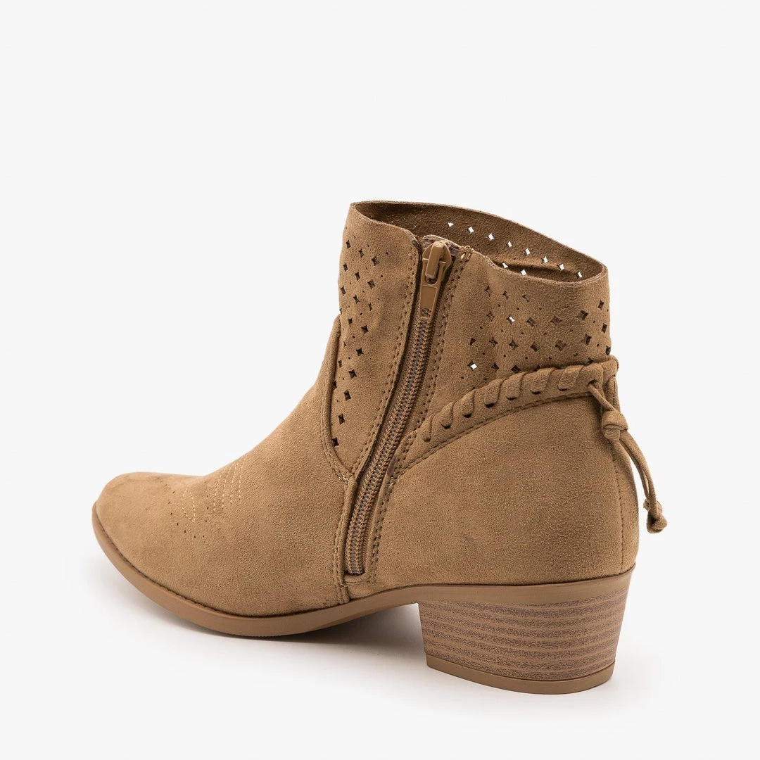 Soda Shoes Western Laser-Cut Booties FINAL SALE Newest Arrivals 4 Soda Shoes Western Laser-Cut Booties FINAL SALE Newest Arrivals