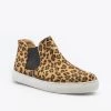 Soho Girls Newest Arrivals Wild Leopard Print Slip-On Ankle Sneakers