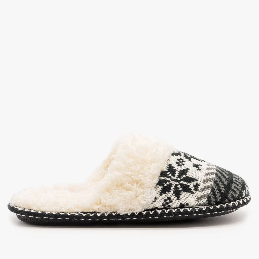 Via Pinky Winter Knit Faux Fur Slippers Newest Arrivals 2 Via Pinky Winter Knit Faux Fur Slippers Newest Arrivals