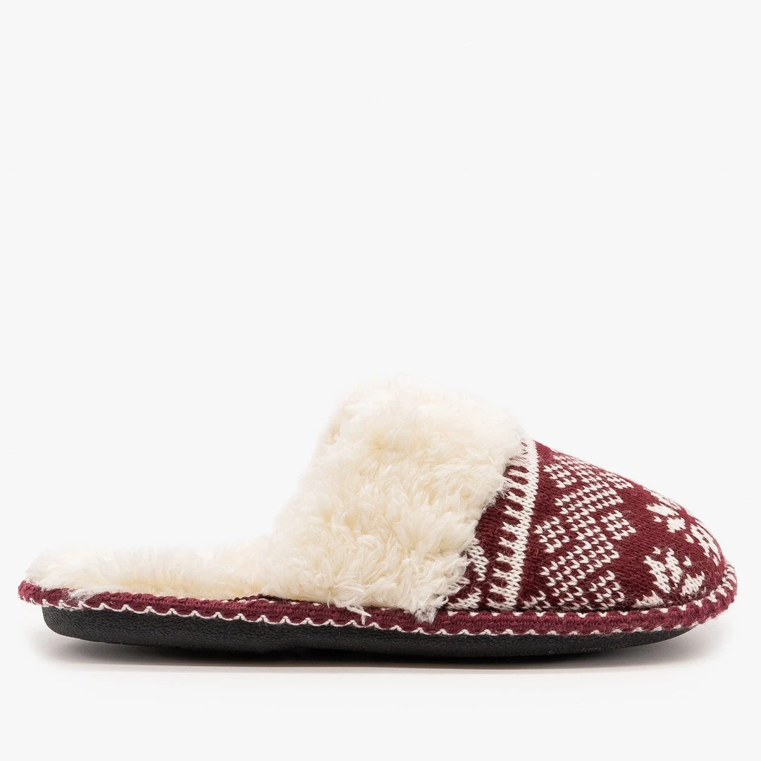 Via Pinky Winter Knit Faux Fur Slippers Newest Arrivals 1 Via Pinky Winter Knit Faux Fur Slippers Newest Arrivals
