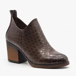Mata Woven Ankle Booties