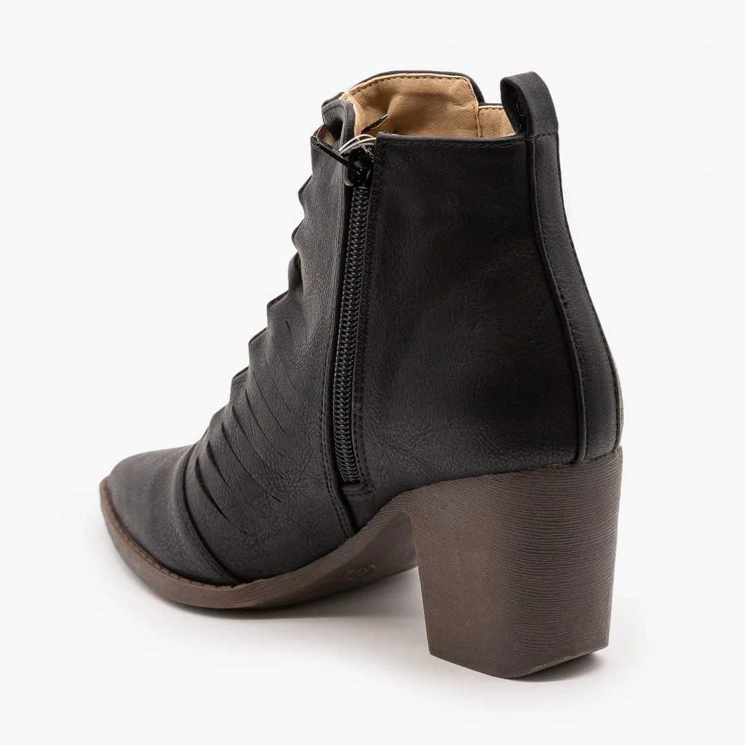 Mata Newest Arrivals Woven Front Ankle Booties 4 Mata Newest Arrivals Woven Front Ankle Booties