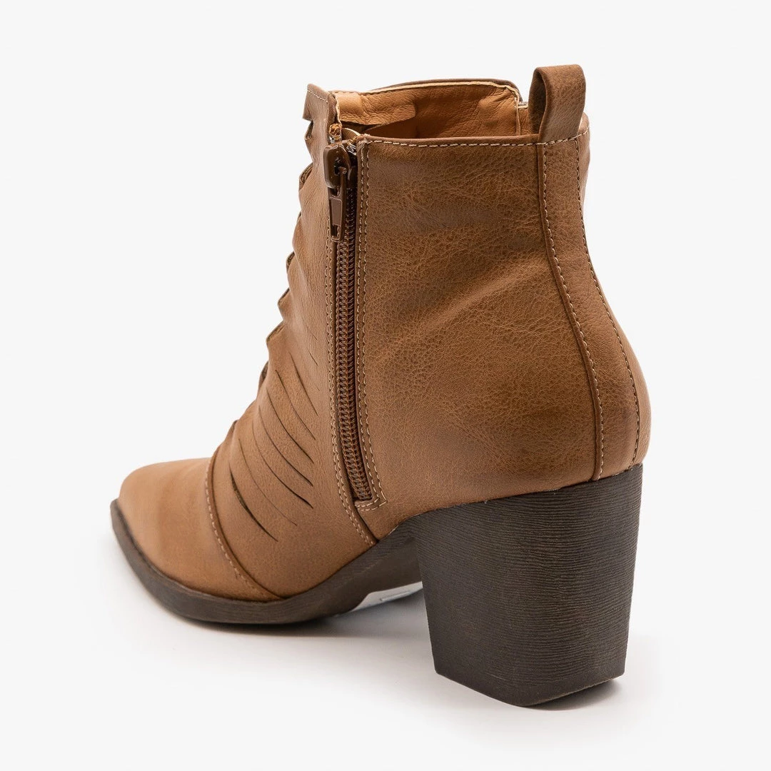 Mata Newest Arrivals Woven Front Ankle Booties 2 Mata Newest Arrivals Woven Front Ankle Booties