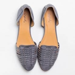 Qupid Shoes Woven Huarache Flats