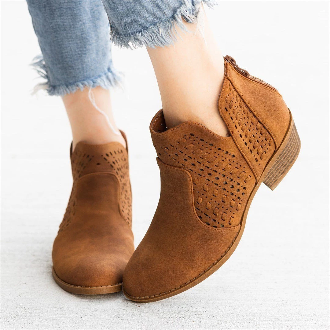 Top Moda Newest Arrivals Woven Laser-Cut Ankle Booties FINAL SALE 12 Top Moda Newest Arrivals Woven Laser-Cut Ankle Booties FINAL SALE