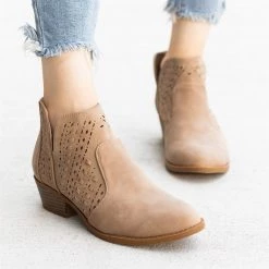 Top Moda Newest Arrivals Woven Laser-Cut Ankle Booties FINAL SALE 20 Top Moda Newest Arrivals Woven Laser-Cut Ankle Booties FINAL SALE