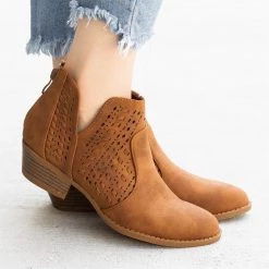 Top Moda Newest Arrivals Woven Laser-Cut Ankle Booties FINAL SALE 22 Top Moda Newest Arrivals Woven Laser-Cut Ankle Booties FINAL SALE