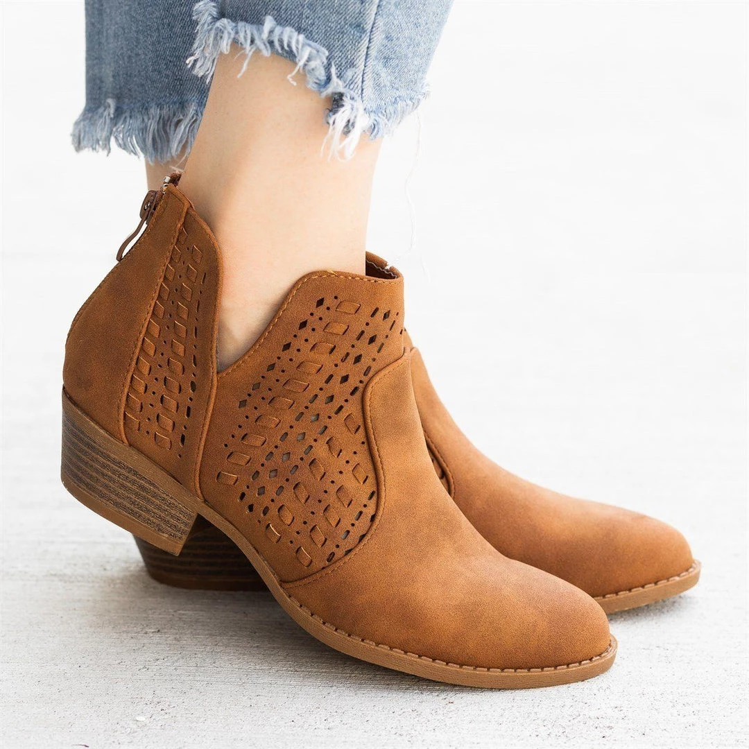 Top Moda Newest Arrivals Woven Laser-Cut Ankle Booties FINAL SALE 11 Top Moda Newest Arrivals Woven Laser-Cut Ankle Booties FINAL SALE