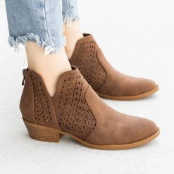 Top Moda Newest Arrivals Woven Laser-Cut Ankle Booties FINAL SALE 19 Top Moda Newest Arrivals Woven Laser-Cut Ankle Booties FINAL SALE