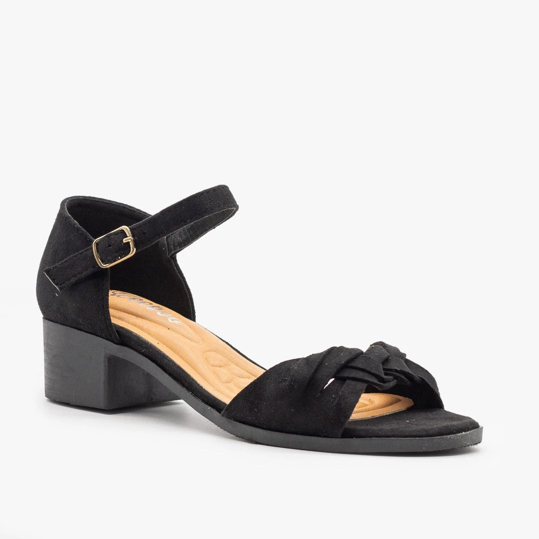 Weeboo Woven Strap Low Block Heels 7 Weeboo Woven Strap Low Block Heels