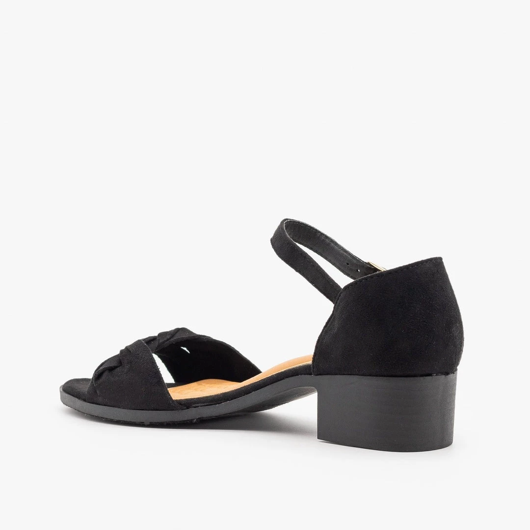 Weeboo Woven Strap Low Block Heels 9 Weeboo Woven Strap Low Block Heels