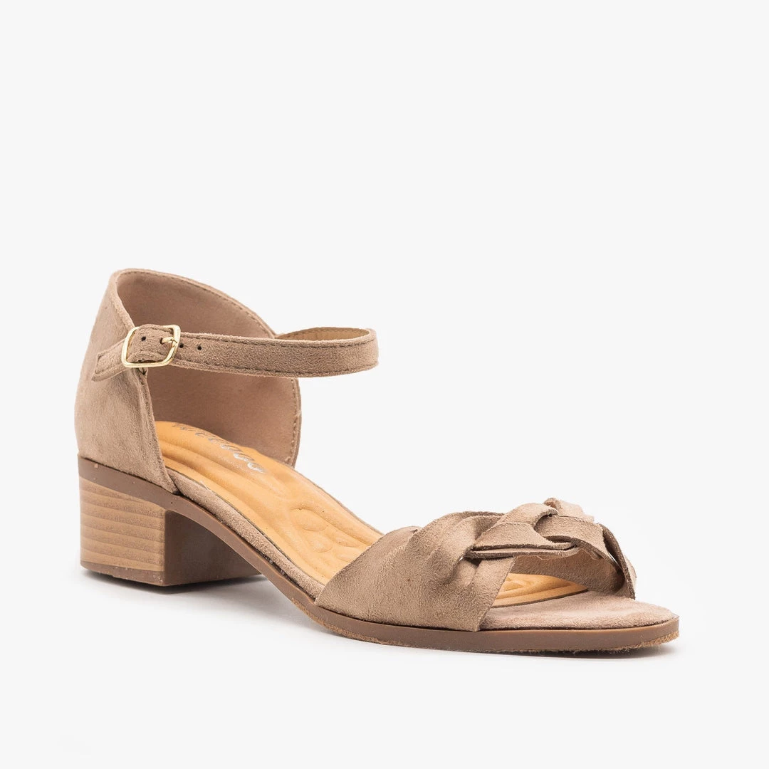 Weeboo Woven Strap Low Block Heels 1 Weeboo Woven Strap Low Block Heels