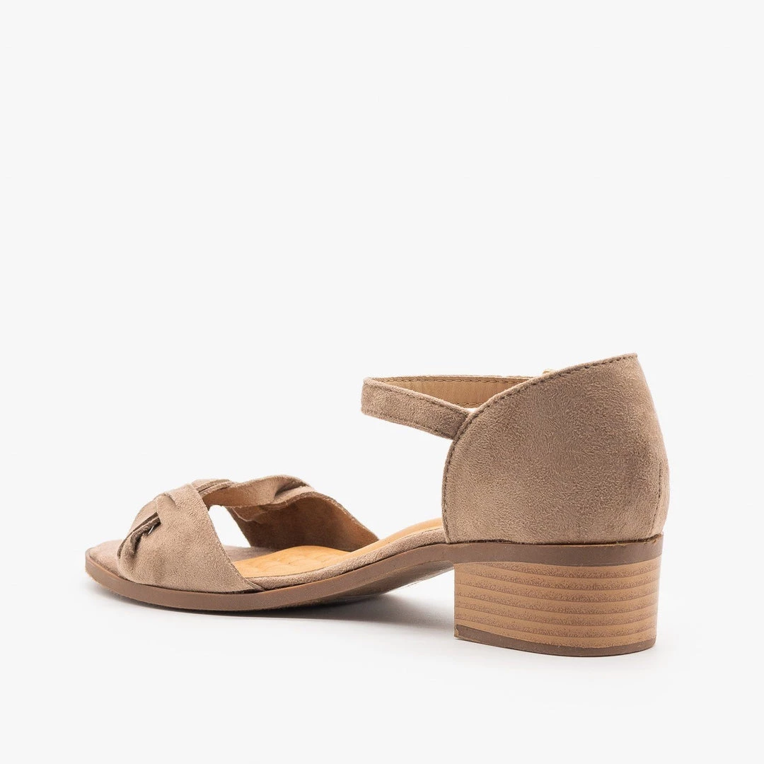 Weeboo Woven Strap Low Block Heels 3 Weeboo Woven Strap Low Block Heels