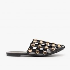 Qupid Shoes Newest Arrivals Woven Studded Mules 10 Qupid Shoes Newest Arrivals Woven Studded Mules