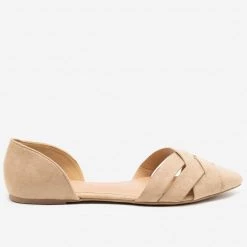 Wild Diva Shoes Newest Arrivals Woven Toe D'Orsay Flats