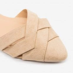 Wild Diva Shoes Newest Arrivals Woven Toe D'Orsay Flats