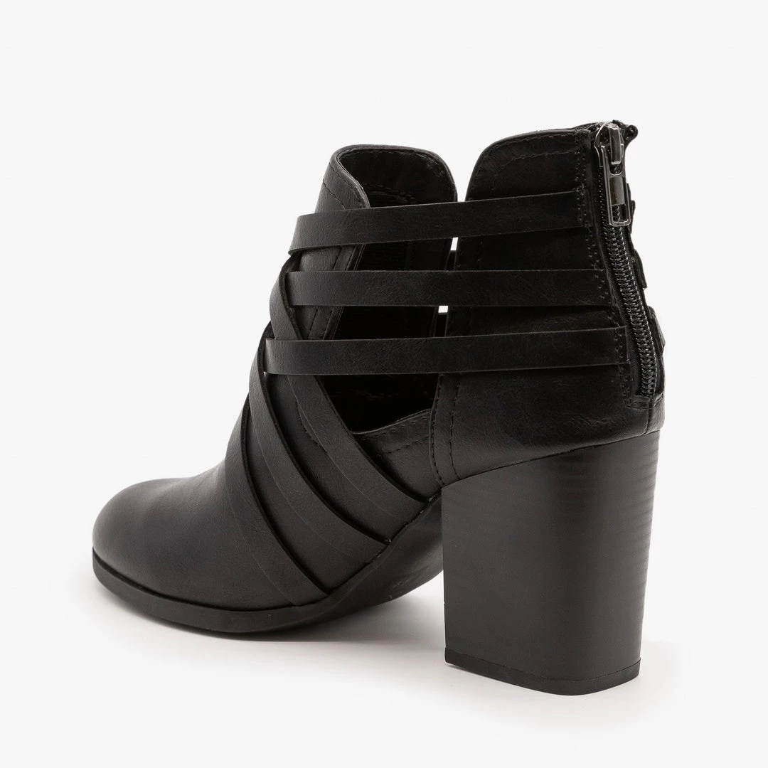 Soda Shoes Woven Triple Buckle Booties FINAL SALE 4 Soda Shoes Woven Triple Buckle Booties FINAL SALE