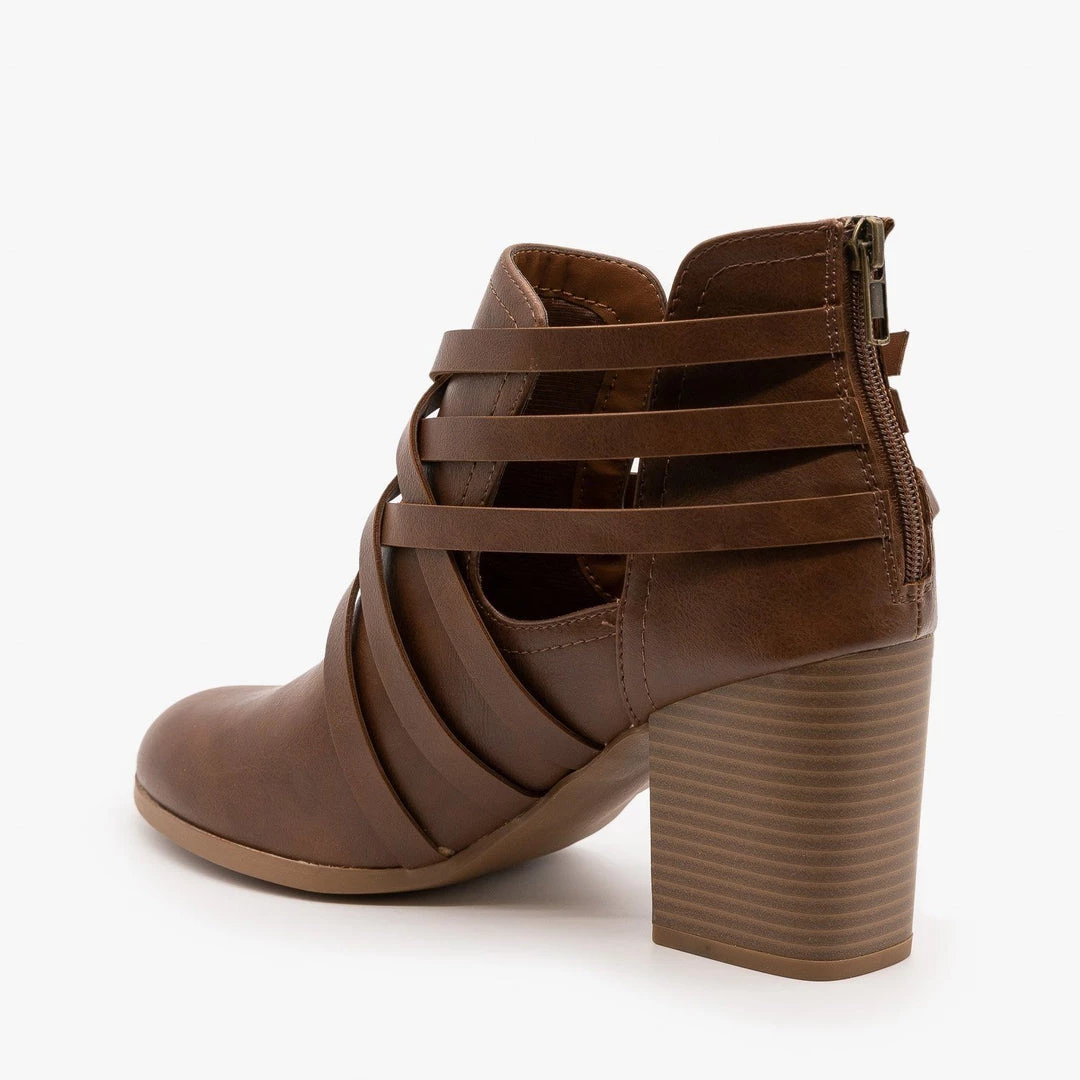 Soda Shoes Woven Triple Buckle Booties FINAL SALE 6 Soda Shoes Woven Triple Buckle Booties FINAL SALE