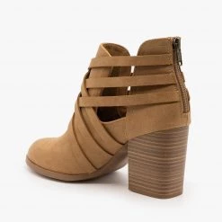Soda Shoes Woven Triple Buckle Booties FINAL SALE