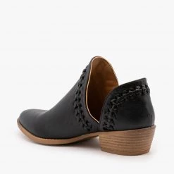 Qupid Shoes Woven V-Cut Ankle Booties FINAL SALE 9 Qupid Shoes Woven V-Cut Ankle Booties FINAL SALE