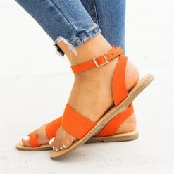 Bamboo Shoes Newest Arrivals Wraparound Ankle Strap Toe Sandals