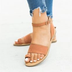 Bamboo Shoes Newest Arrivals Wraparound Ankle Strap Toe Sandals