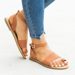 Bamboo Shoes Newest Arrivals Wraparound Ankle Strap Toe Sandals