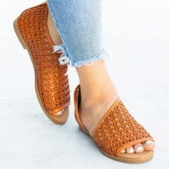 Bamboo Shoes Newest Arrivals Wraparound Basketweave Open-Toe Flats 6 Bamboo Shoes Newest Arrivals Wraparound Basketweave Open-Toe Flats