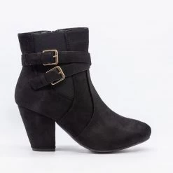 Forever Newest Arrivals Wraparound Belt Buckle Fashion Booties
