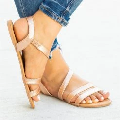 Soho Girls Newest Arrivals Wraparound Strap Slingback Sandals