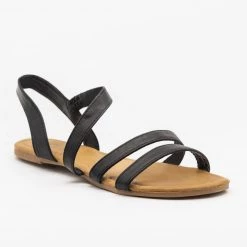 Soho Girls Newest Arrivals Wraparound Strap Slingback Sandals