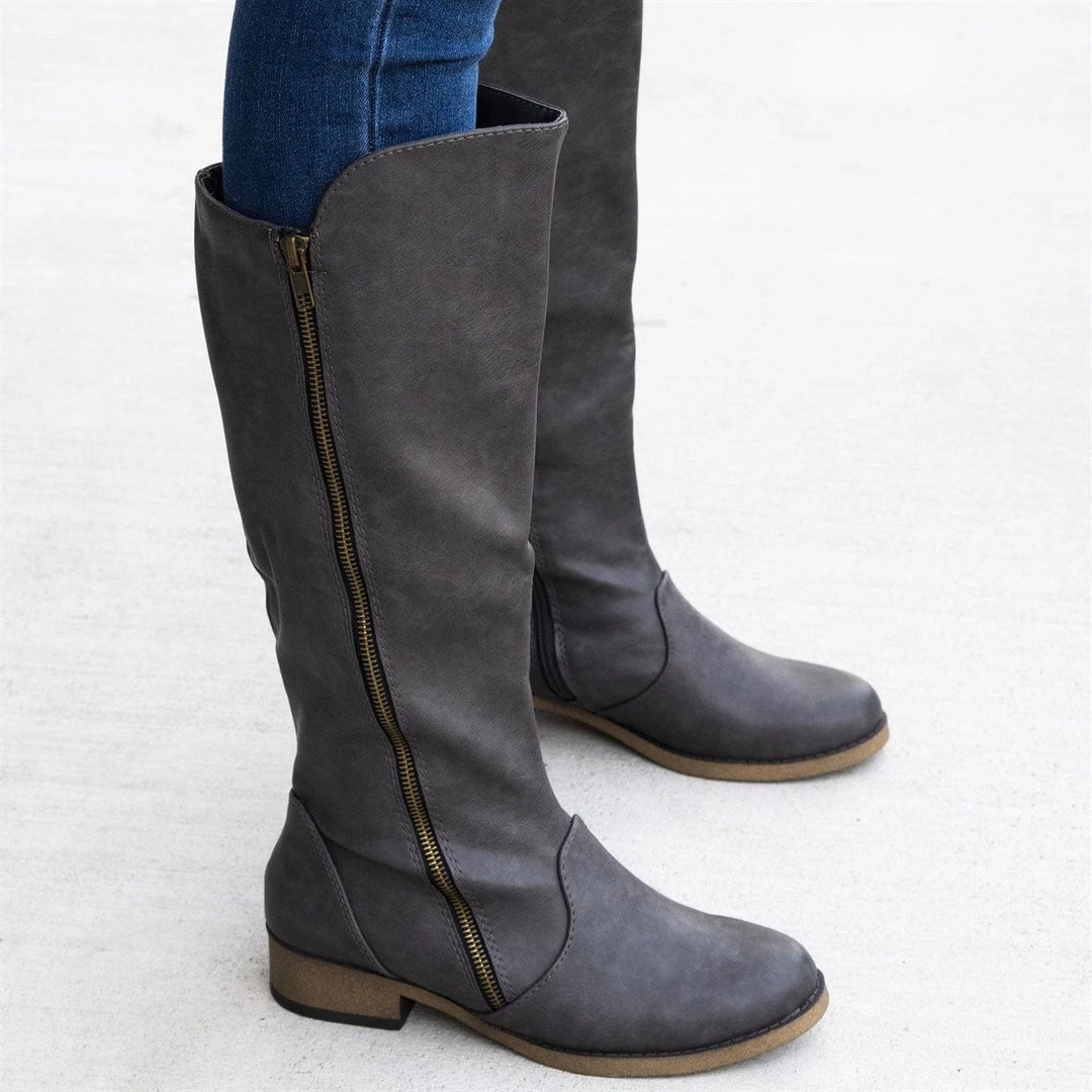 Soda Shoes Zip Me Up Mid-Calf Boots Newest Arrivals 2 Soda Shoes Zip Me Up Mid-Calf Boots Newest Arrivals