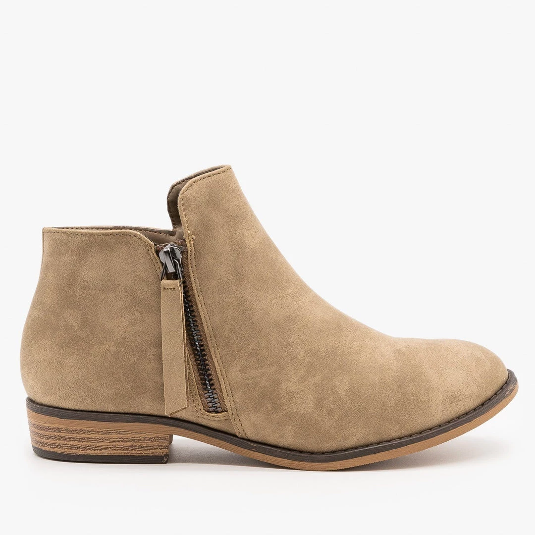 City Classified Shoes Newest Arrivals Zip-up Ankle Booties 4 City Classified Shoes Newest Arrivals Zip-up Ankle Booties