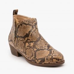 Mata Zip-Up Everyday Booties FINAL SALE