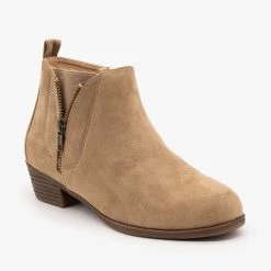 Mata Zip-Up Everyday Booties FINAL SALE