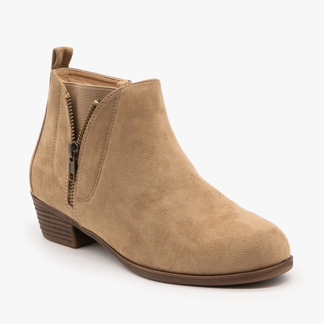 Mata Zip-Up Everyday Booties FINAL SALE 2 Mata Zip-Up Everyday Booties FINAL SALE