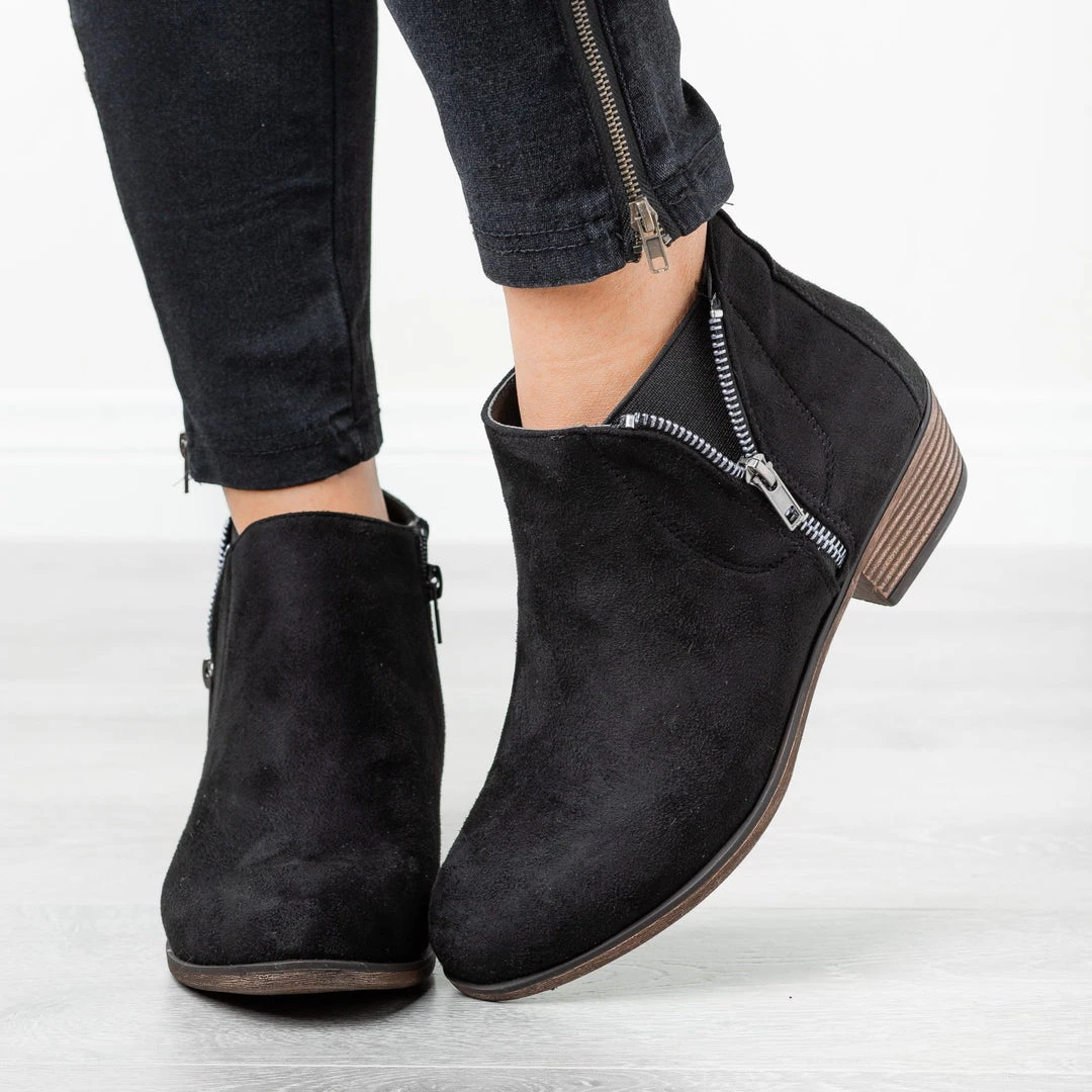 Mata Zip-Up Everyday Booties FINAL SALE 6 Mata Zip-Up Everyday Booties FINAL SALE