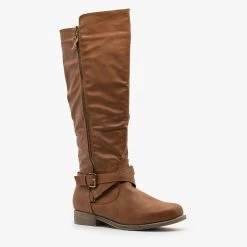 Fashion Focus Newest Arrivals Zipper Accented Riding Boots FINAL SALE