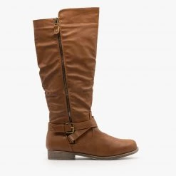 Fashion Focus Newest Arrivals Zipper Accented Riding Boots FINAL SALE