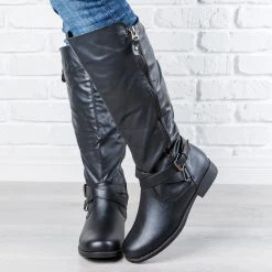 Fashion Focus Newest Arrivals Zipper Accented Riding Boots FINAL SALE